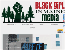 Tablet Screenshot of blackgirlinmaine.com